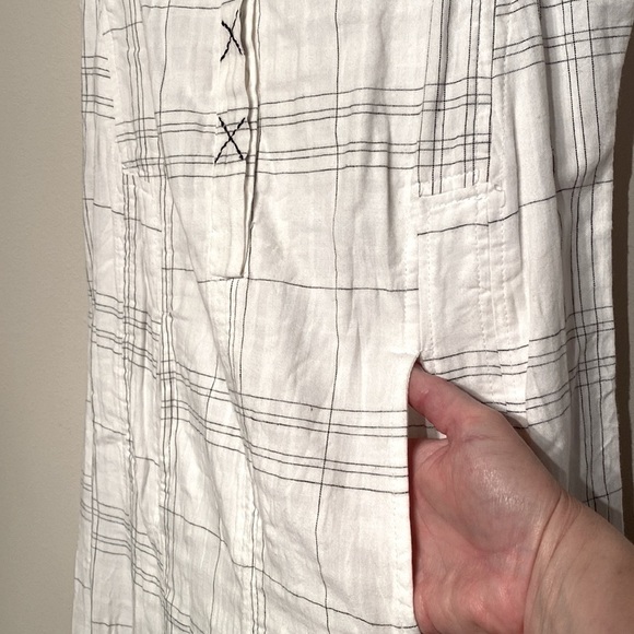 tulip clothing The Victoria in White Onyx windowpane print sleeveless dress XS - Picture 6 of 11